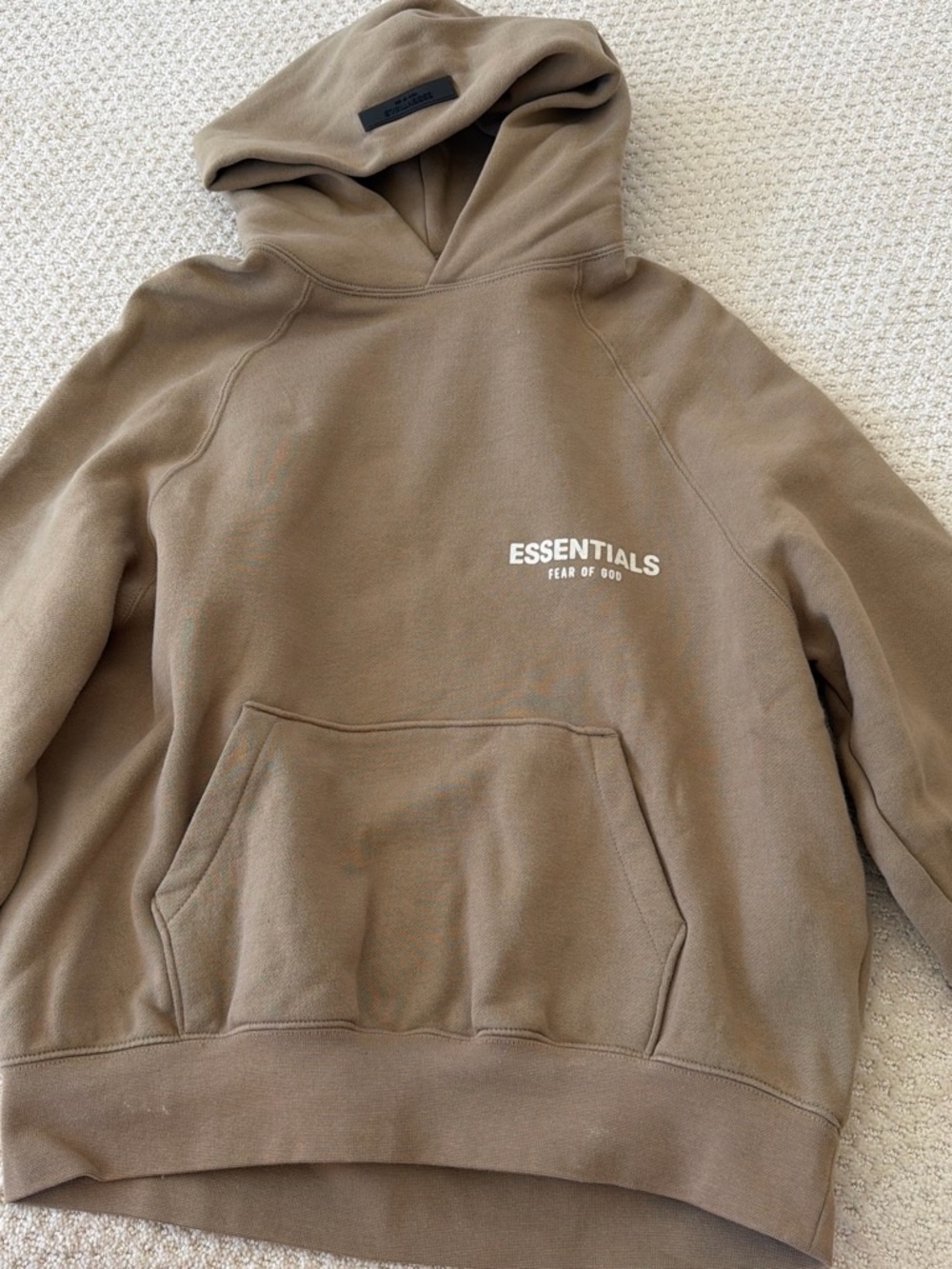 Essentials Crewneck Hoodie in Brown